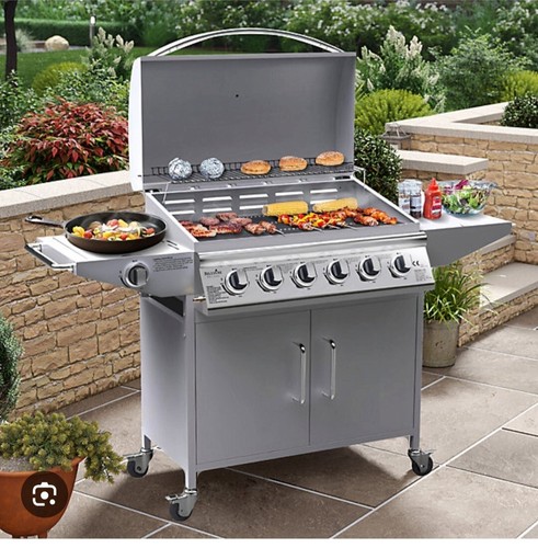 Burner gas bbq stainless - gas, bbq,