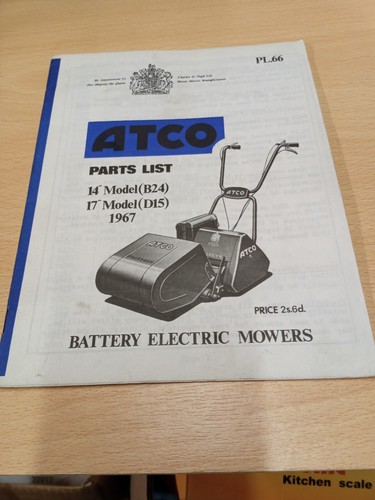 Atco vintage parts list - vintage, &