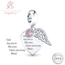 Angel Wings Memorial Charm