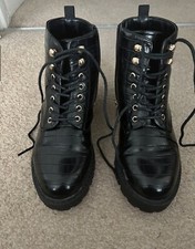 Miss KG wide fit patent boots