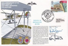 Navy cover 1st Flight of Swordfish Janvrin DSC  in action Taranto 1940 