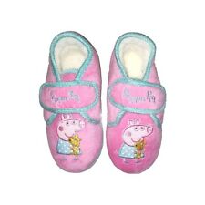 Kids Slippers Size 13 UK 32 EU Peppa Pig M&S Pink Half Boot Grip Soles