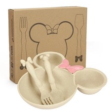 3pcs Kids Wheat Straw Dinner