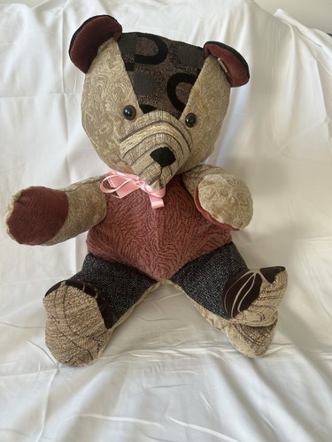 Handmade patchwork teddy bear - handmade,