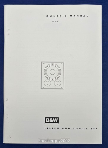 Original bowers wilkins - b&w,