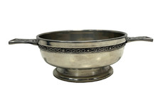 Vintage Pewter Scottish Bowl