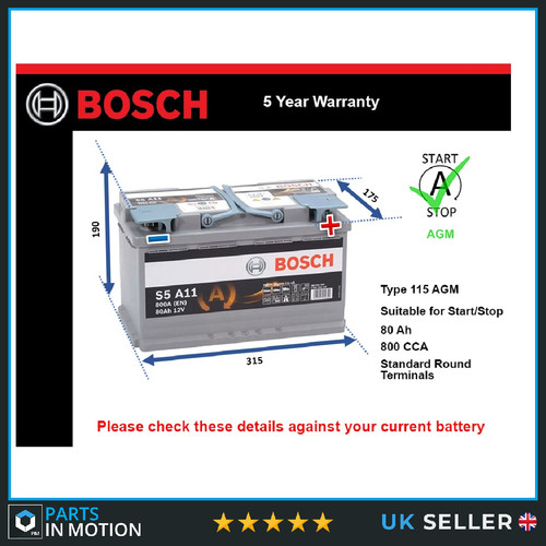 Agm battery fits vauxhall - agm,