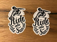 2x Surfer Stickers Surf Board
