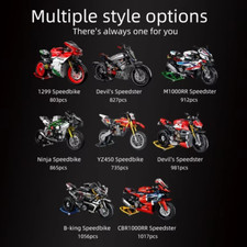 Technical Motorbike Building Blocks Bricks Sports Bike Bricks Toys New Sealed
