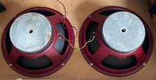 2x12 Vintage McKenzie 12"  85w 16 ohm guitar speakers 1970's Marshall JMP