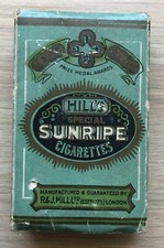 An Empty Hill Cigarette Packet Sunripe