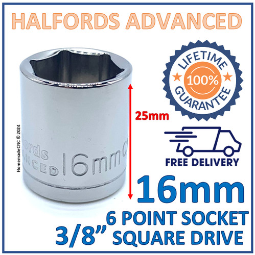 Halfords advanced 16mm - 16mm, 3/8"
