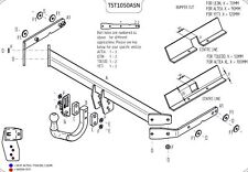 Towtrust Swan Neck Automotive Steel Towbar For Seat Toledo 2004 To 2013