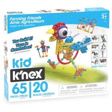 Kid K'NEX - Farming Friends 61 Pieces 20 Models Building Set Construction Toys