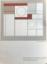 1940 BEN NICHOLSON PRINT Curwen Press Sheet Size C.10x7ins.