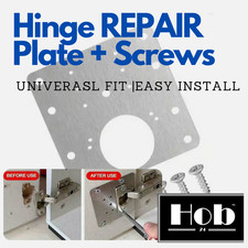 Hinge REPAIR Plate + Screws For Kitchen Cabinet Cupboard Wardrobe Door FREE P&P
