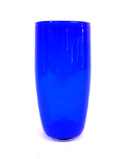 7.5" Tall Adrian Sankey Cobalt Blue Art Glass Vase