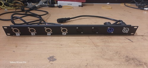 Rack patchbay 4x male - 1u,