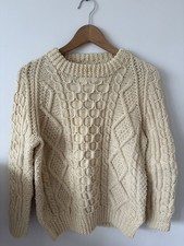 Traditional aran wool jumper - wool,