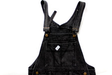 Guess denim dungarees bib & braces men's medium dark grey DUN117