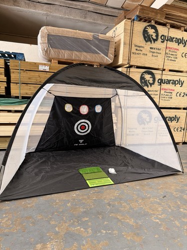 Golf net with tracking mat - net,