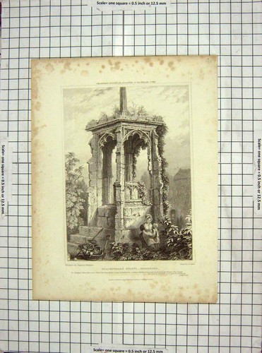 Old antique print - *3912, 1830