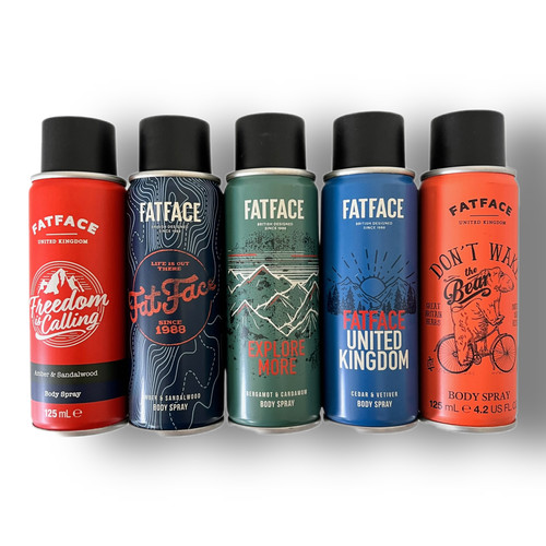 Fatface body spray amber - x5,