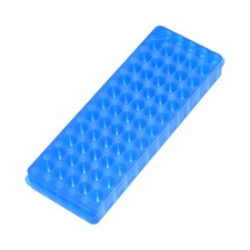 2Pcs Test Tube Rack Double Panel 60 Hole Centrifuge Tube Freezing Holder Blue