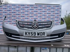 MERCEDES A CLASS 5DR  A 180 MK2 W169 2009 SILVER 761 FRONT BUMPER MARKS