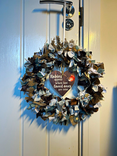 Christmas winter robin fabric - robin,