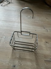 Shower Caddy 2Pack Silver Organiser, No-Drill, 11.5x7.5”