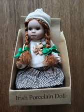 Irish Porcelain Doll. Shamrock Collectibles. Shamrock Gift Co. Dublin. In box. 
