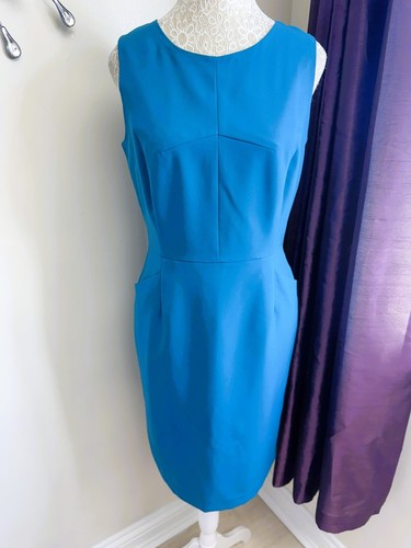 Teal smart pencil dress - teal,