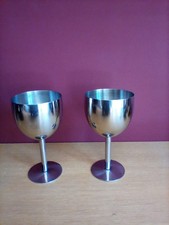 Stainless Steel Wine Glasses
