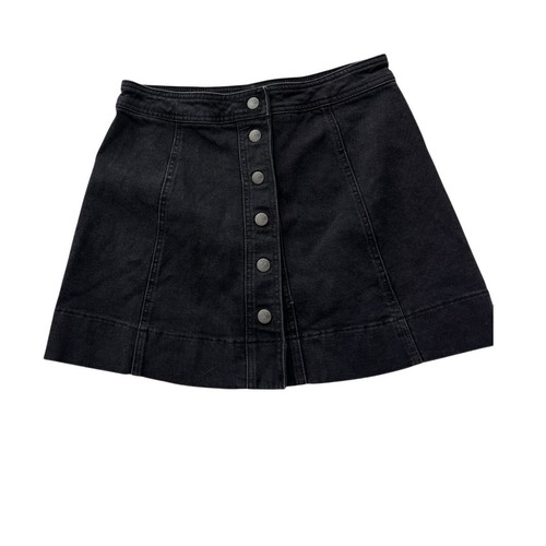Madewell black denim mini - denim,