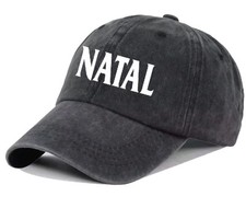 NATAL DRUMS BLACK 100 % Cotton Denim Baseball  Curved Peak Cap
