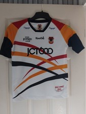 BRADFORD BULLS HOME JERSEY BOYS 2010 JAMIE LANGLEY TESTAMONIAL. FREE UK POSTAGE