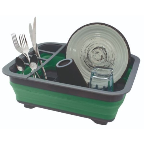 Collapsablle dish rack dryer