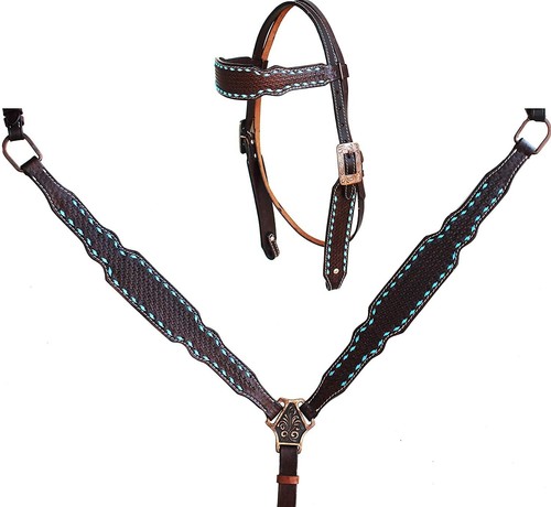 Leather western tack set with - tack,