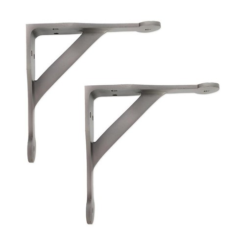 Shelf brackets pair pewter - shelf,
