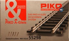 PIKO 55298 00 Gauge 10mm Long x 1.35mm Dia Track Fixing Screws X Head Abt 400 2p