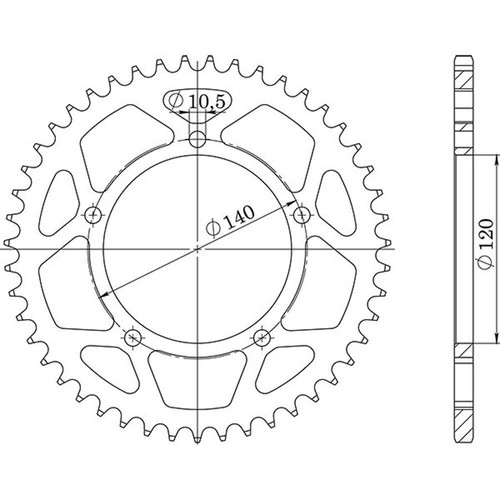 Aluminum crown step 520 - aluminum,