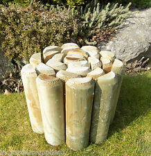 Log Roll Garden Edging Border Lawn Border Edge Wooden Path Grass Landscape  7" 