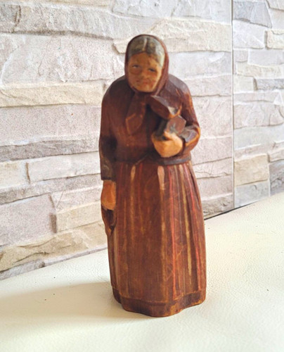 Hand carved wooden figurine - hand,