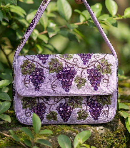 Handmade beaded grape - handmade,