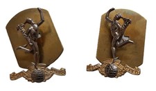 Signals Collar Dogs British Army No 2 Dress Royal Corps of Signals Split Pin