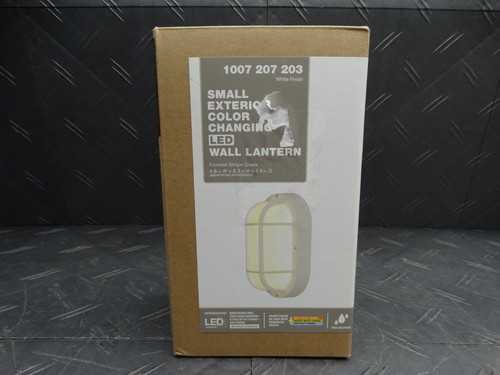 White led outdoor bulkhead - white,