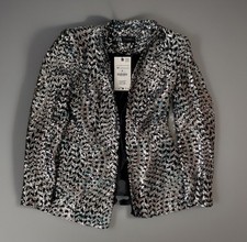 Zara Silver Black Shoulder