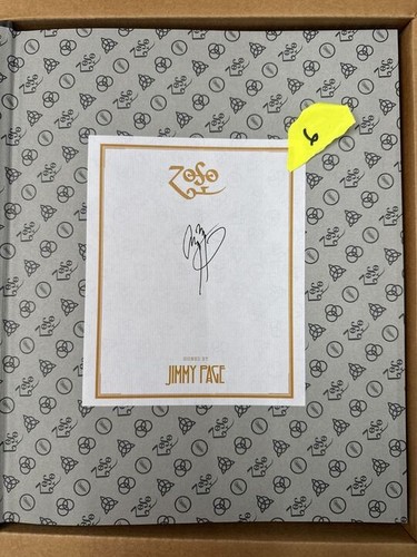 Jimmy page signed led zeppelin - page,
