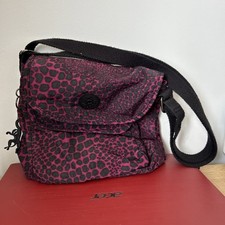 Kipling Iriya-Ciosa QVC Purple Pink Crossing Bag